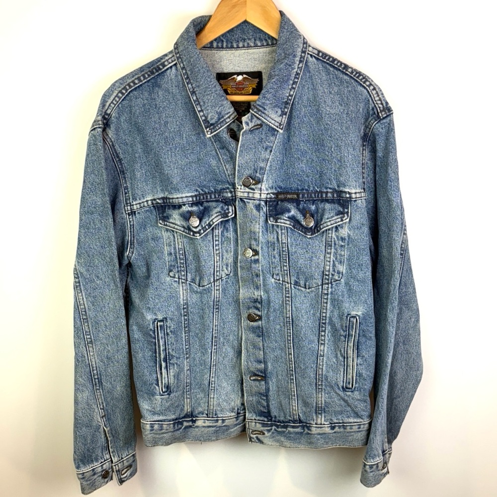 80s/90s vintage Harley Davidson Classic Denim Jacket size M
